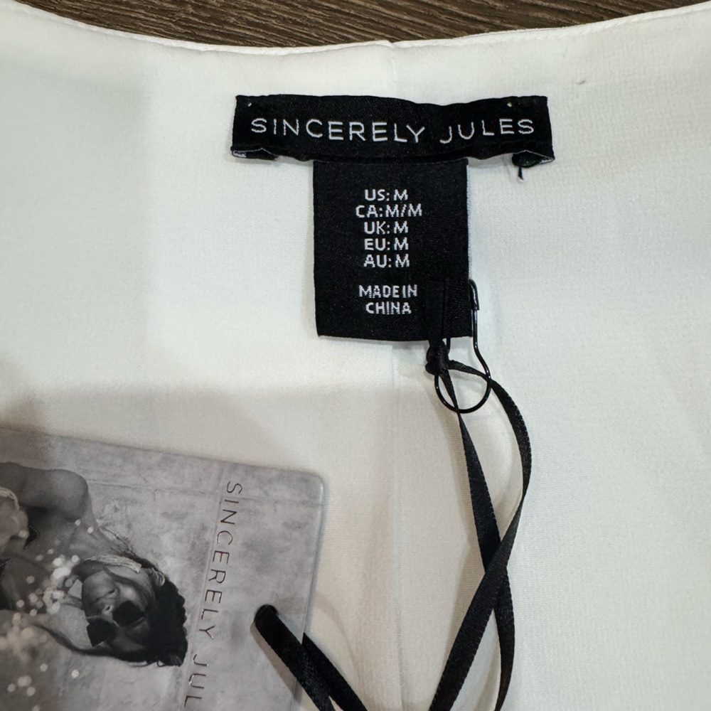 Sincerely Jules White Button-Front Mini Dress - Picture 2 of 4